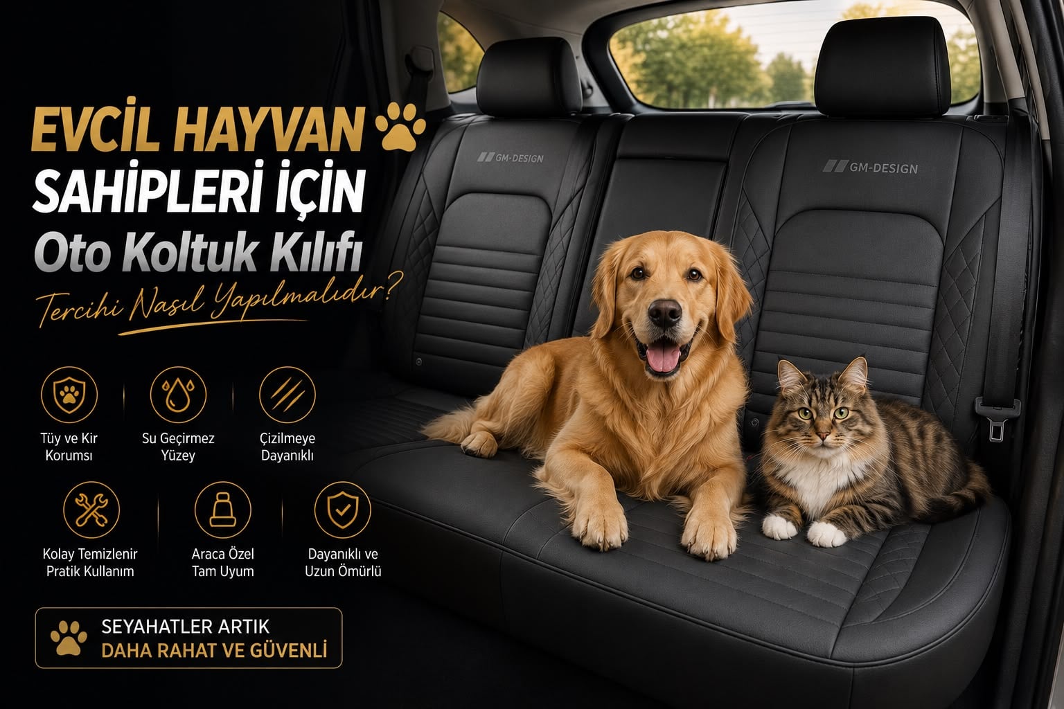 Evcil Hayvan Sahipleri İçin Oto Koltuk Kılıfı Tercihi Nasıl Yapılmalıdır ?
