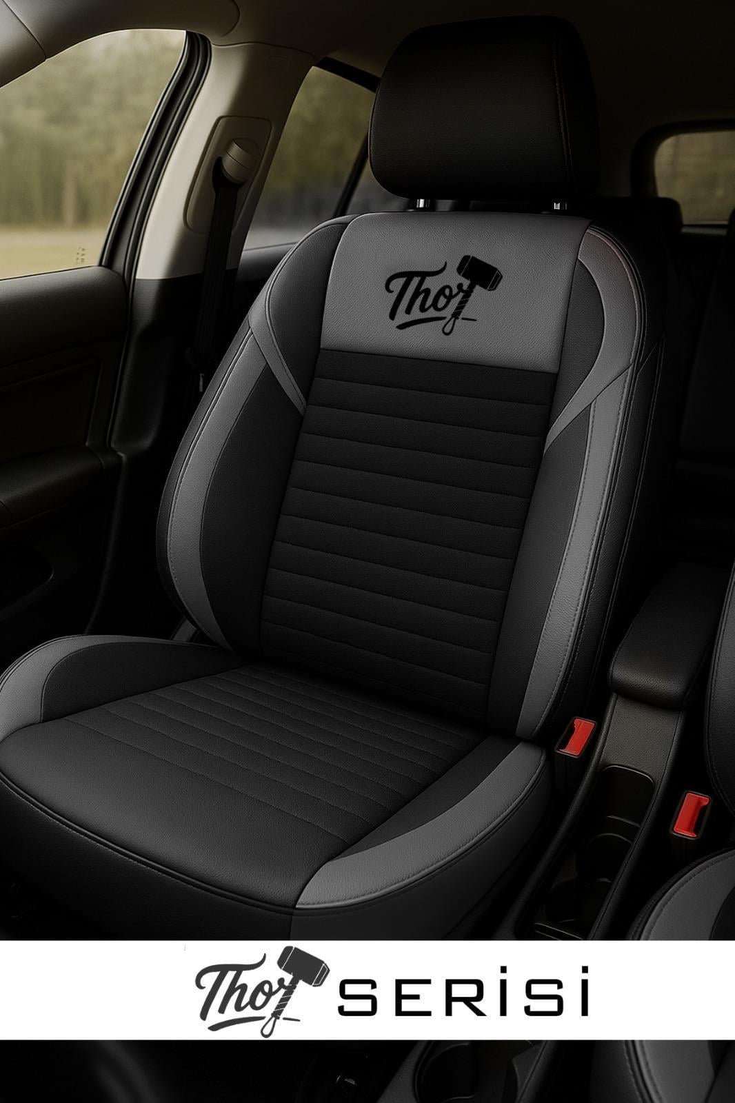 Thor Tay Tüyü Füme Oto Koltuk Kılıfı (Fiat Egea-Linea-Punto-Albea-Marea-Tipo-Uno Uyumlu)