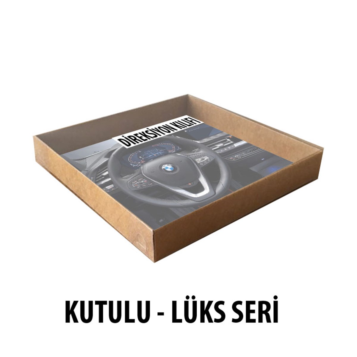 Elit Direksiyon Kılıfı Mavi Kutulu - Geçme