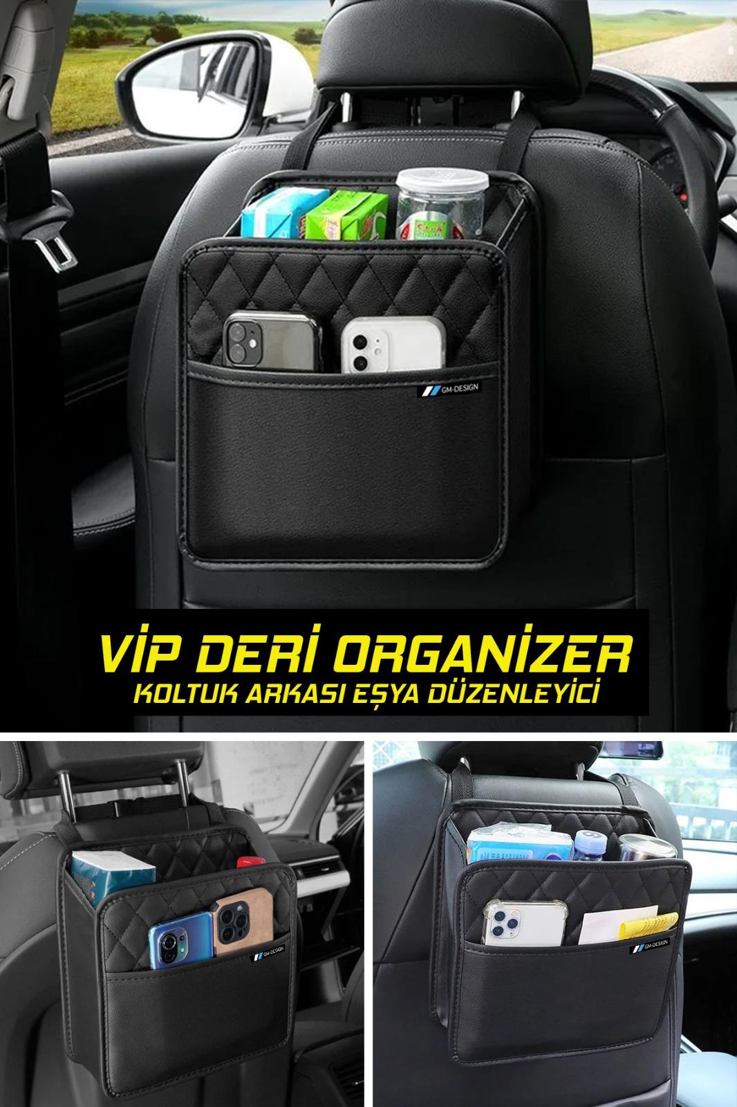 Vip Deri Koltuk Arkası Organizer - Eşya Düzenleyici