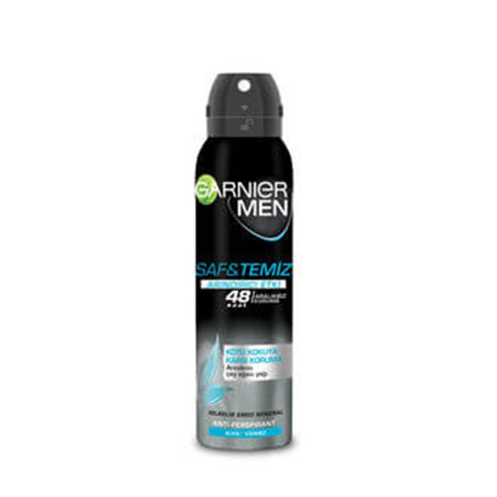 GARNIER MEN SAF VE TEMIZ SPREY 150ML