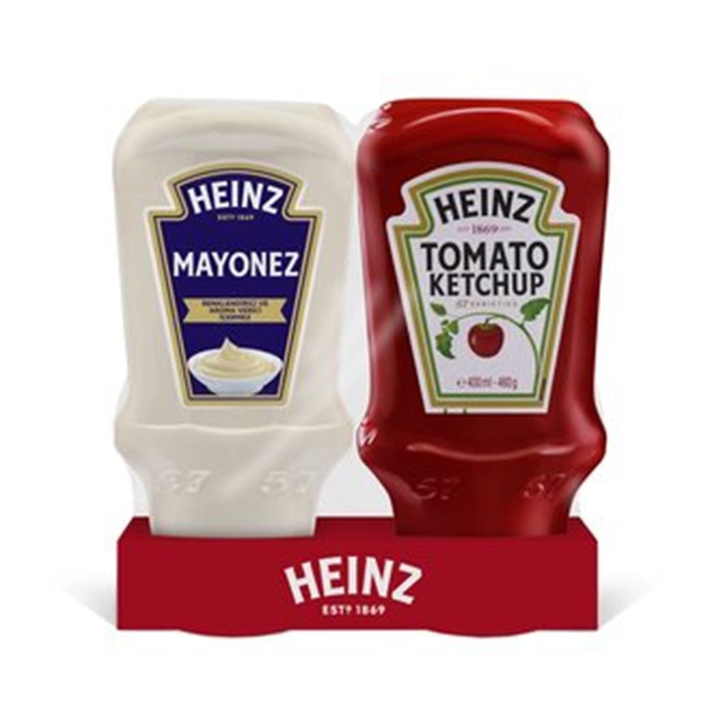 HEINZ KETCAP 460GR + MAYONEZ 395GR