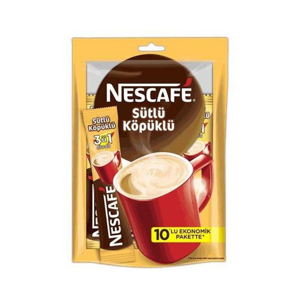Nescafe 3In1 Sütlü Köpüklü 10 Lu 180Gr