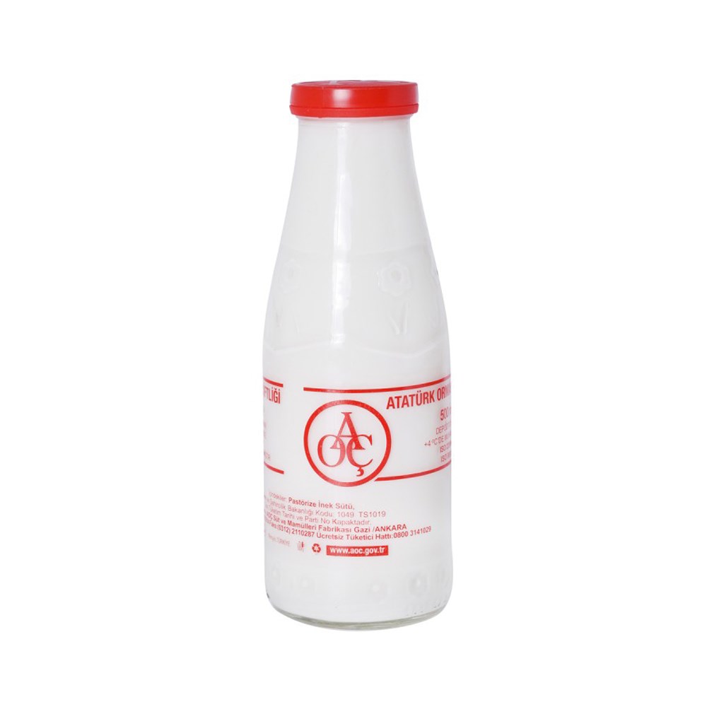 AOÇ Pastörize Süt Şişe 500 ml