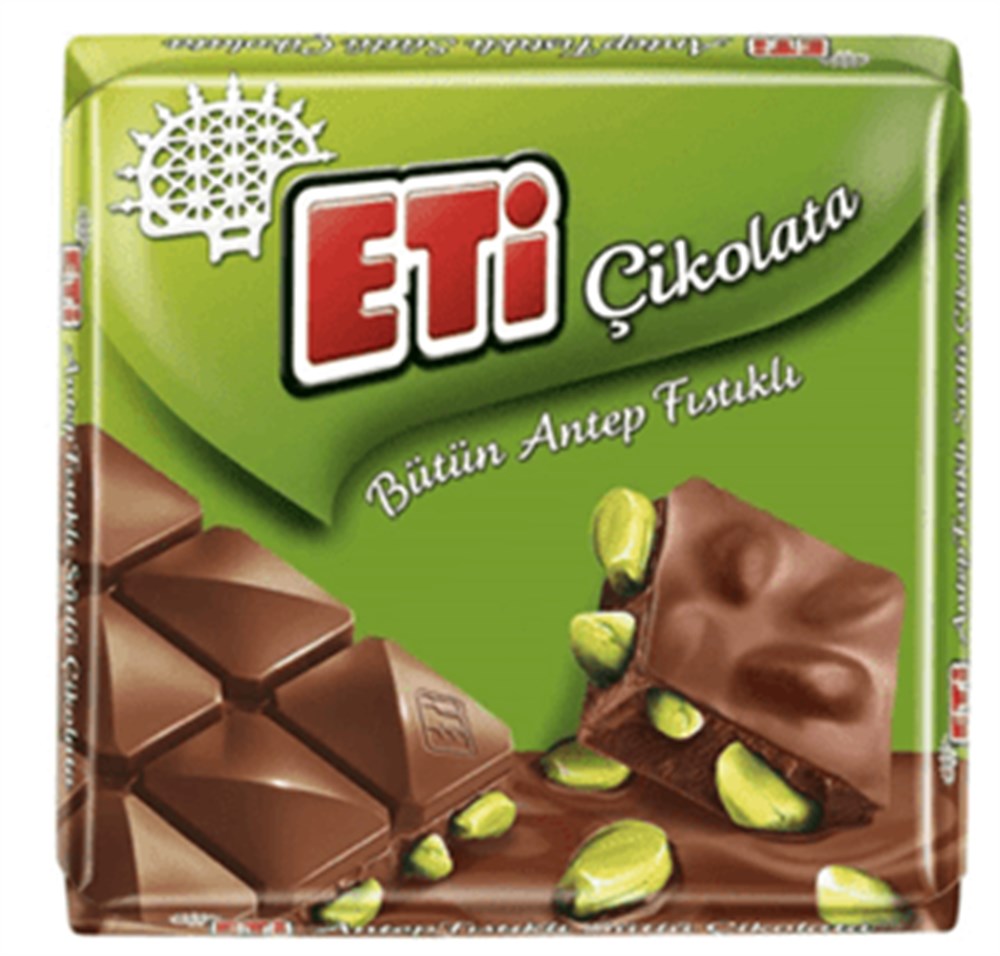 Eti Çikolata Antep Fıstıklı Kare 60 Gr