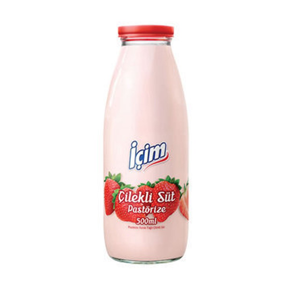 İçim Pastörize Süt Çilekli 500 ml