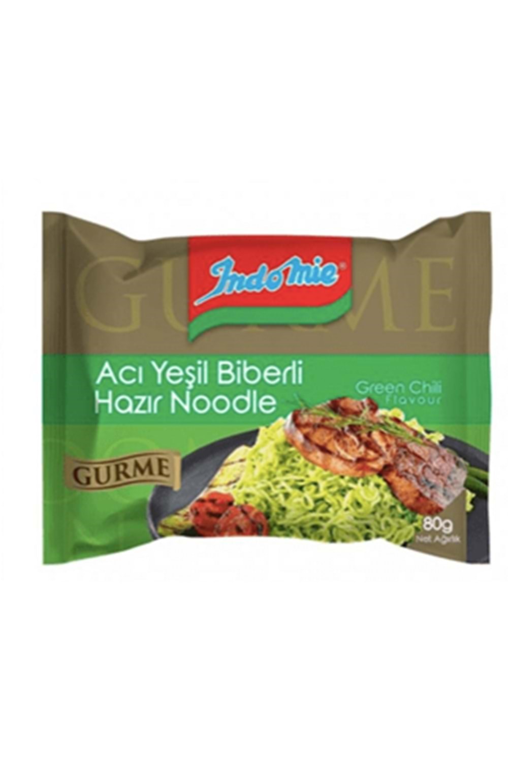 Indomie Aci Yesil Biberli Noodle 80
