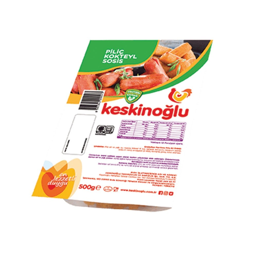 Keskinoğlu Kokteyl Sosis 500 Gr
