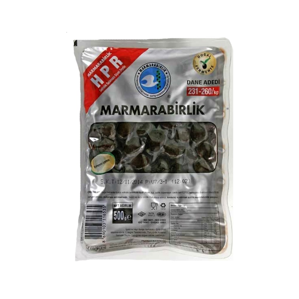 Marmarabirlik Zeytin Hiper 500 gr - Altunbilekler.com