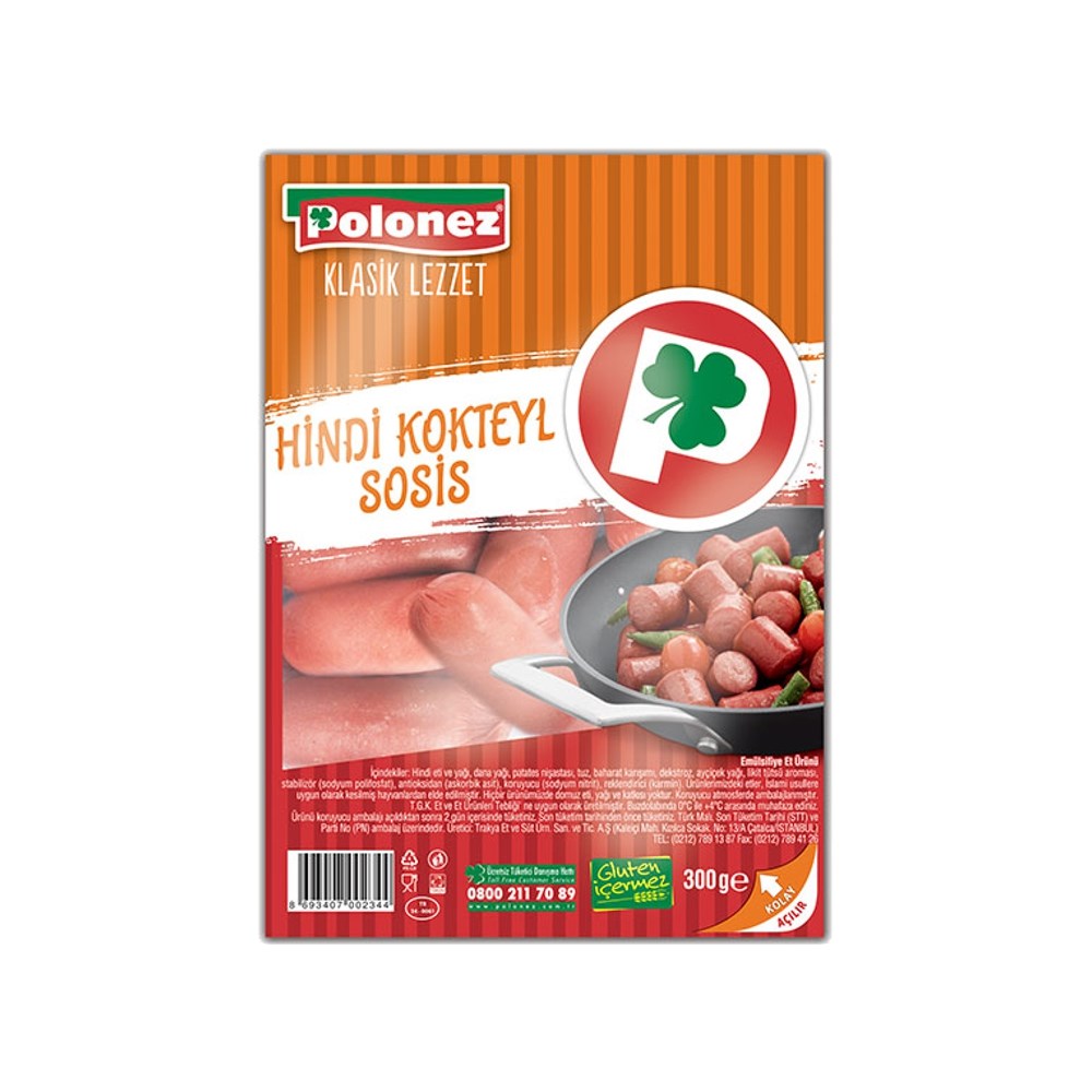 Polonez Hindi Kokteyl Sosis 300gr