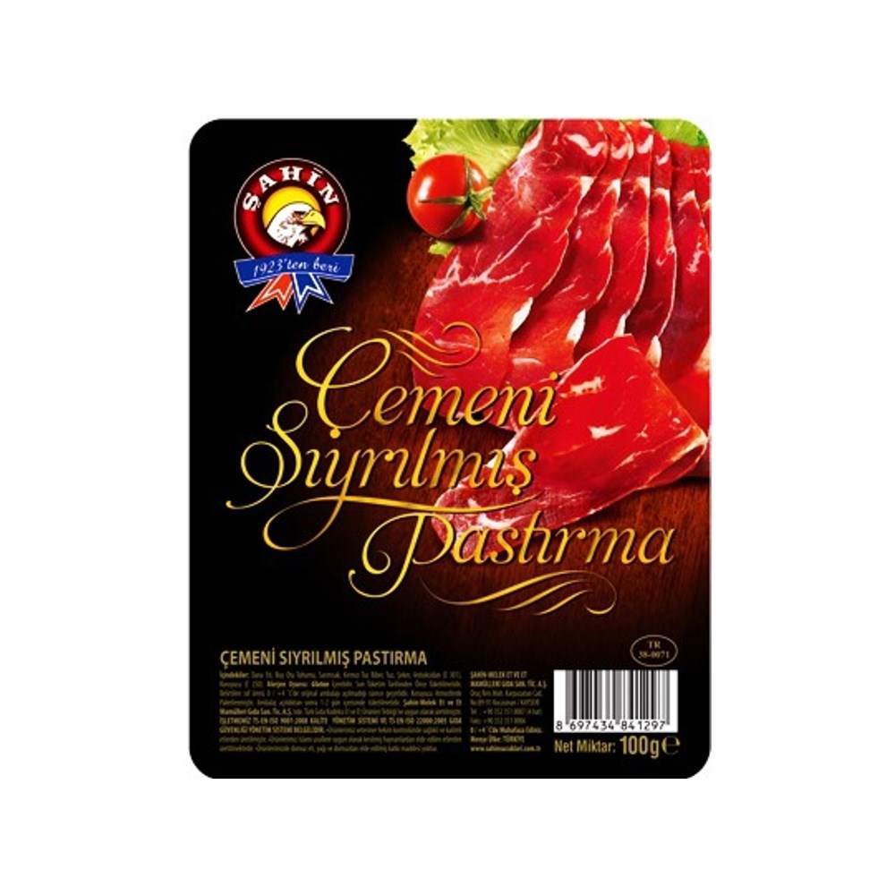Sahin Cemensiz Pastirma 90gr