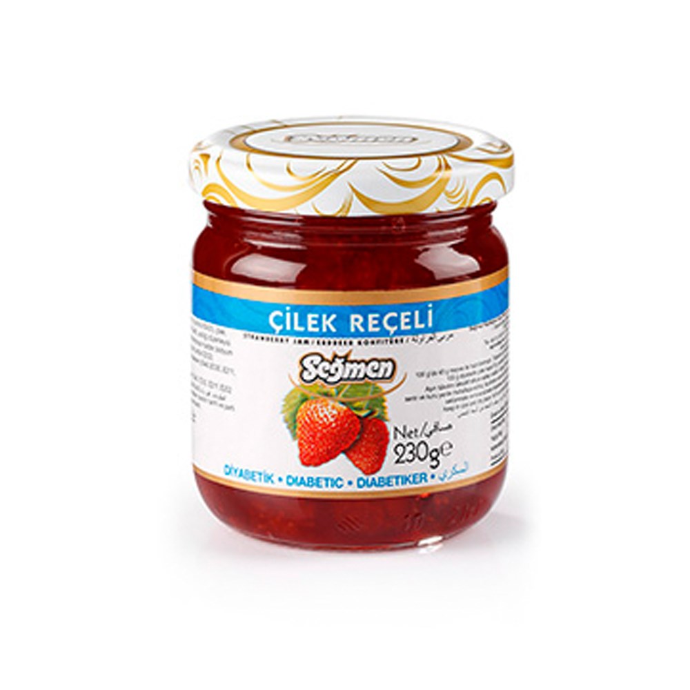 Seğmen Çilek Reçeli Diyet 230 gr