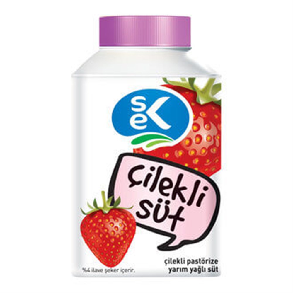 SEK SUT PASTORIZE CILEKLI 200 ML