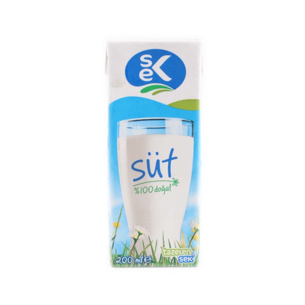Sek Tam Yağlı Süt 200 ml