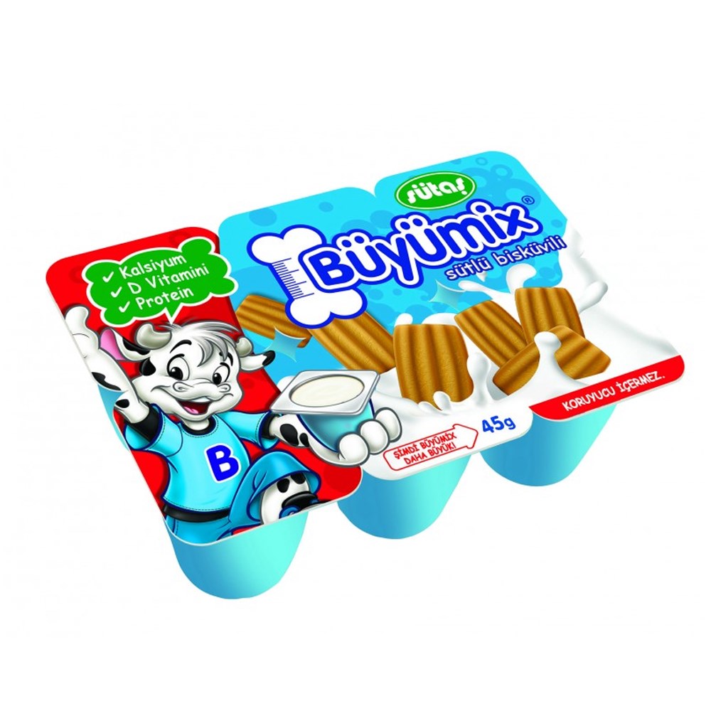 Sütaş Sütlü Bisküvili Büyümix 6x45 gr