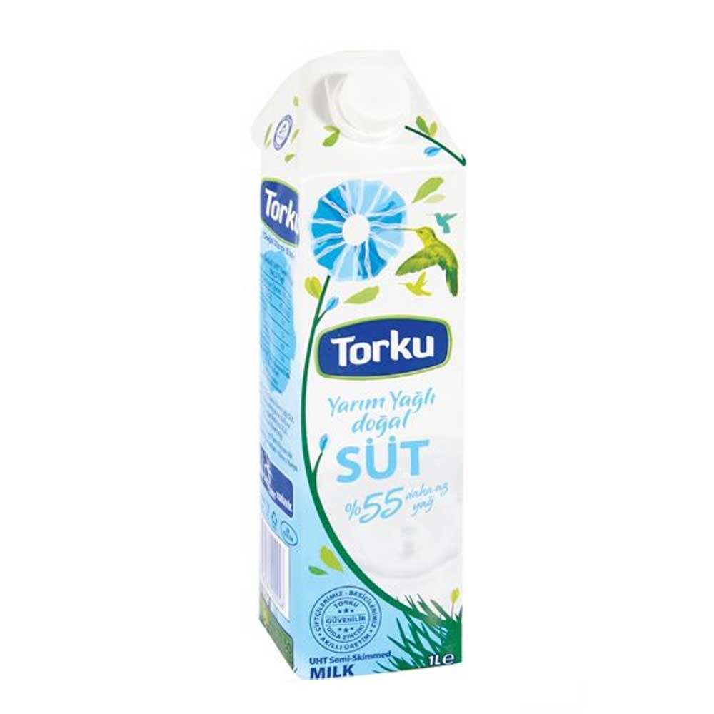 Torku Yarım Yağlı Süt  1 lt