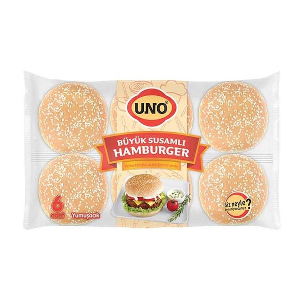 Uno Premium Susamlı Hamburger 6'lı