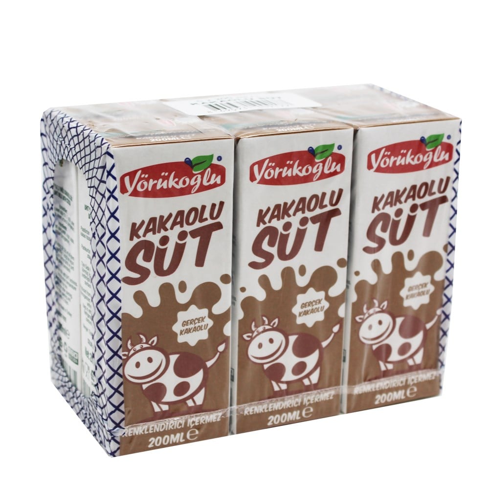 Yörükoğlu Süt Kakolu 6x200 ml