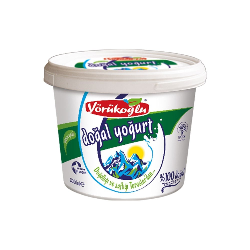 Yörükoğlu Yarım Yağlı Yoğurt 2000 Gr