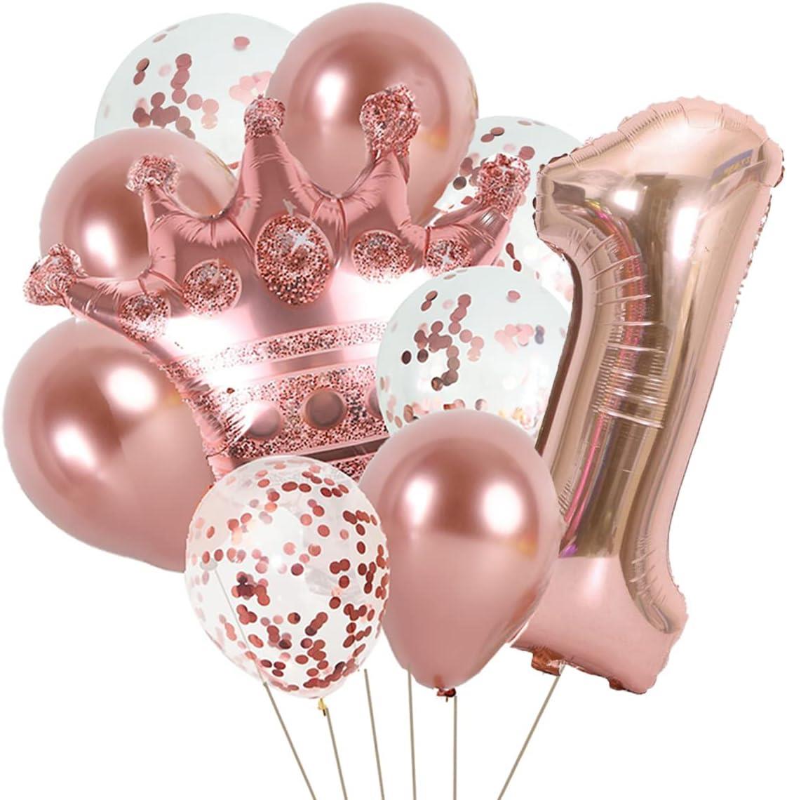 KBK Market 1 Yaş Folyo Balon Seti Rosegold Helyum Uyumlu