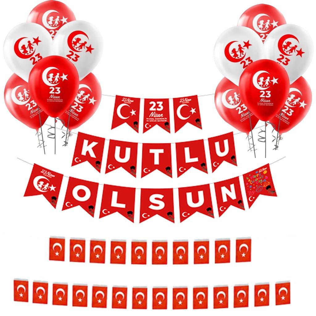 KBK Market 23 Nisan Balonlu Kutlama Seti