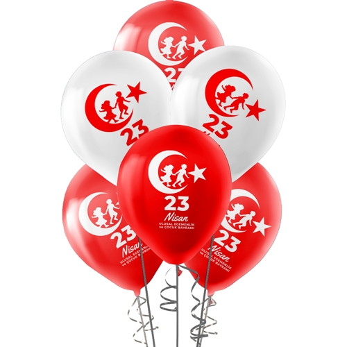 KBK Market 23 Nisan Yazılı Baskılı Balon 10 Adet