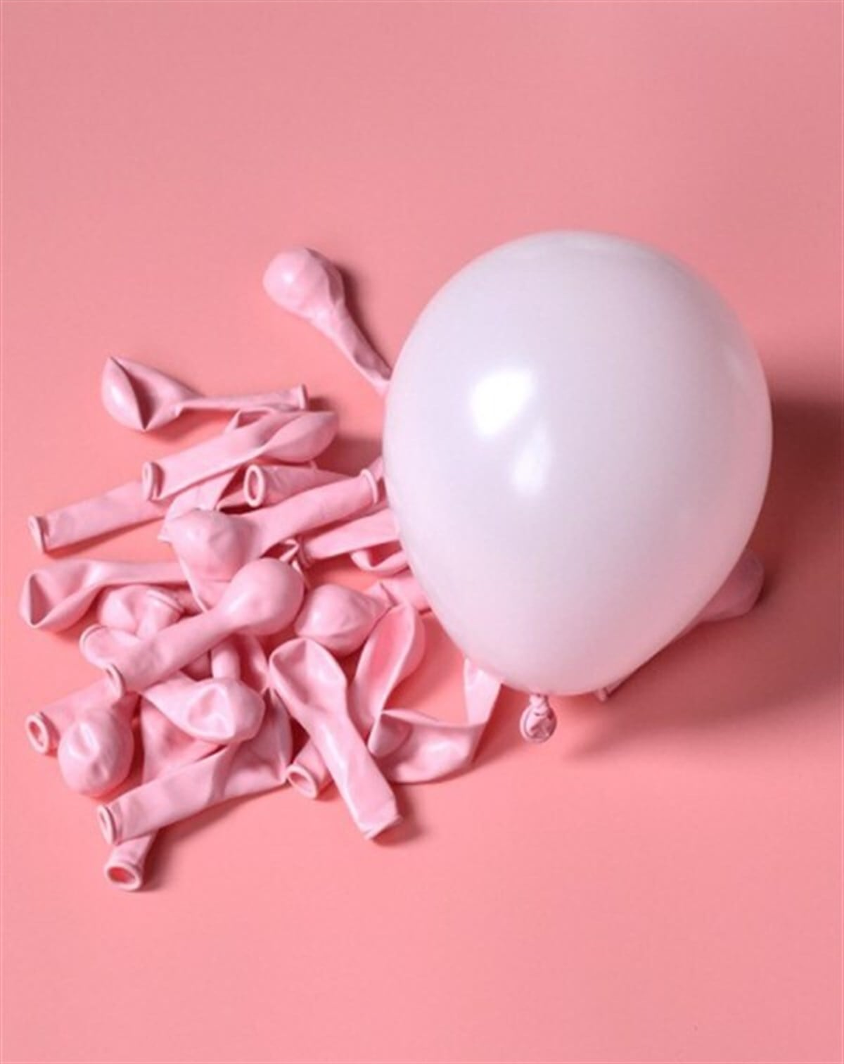 KBK Market 5 inç Makaron Balon Pembe 25 Adet ( küçük boy )