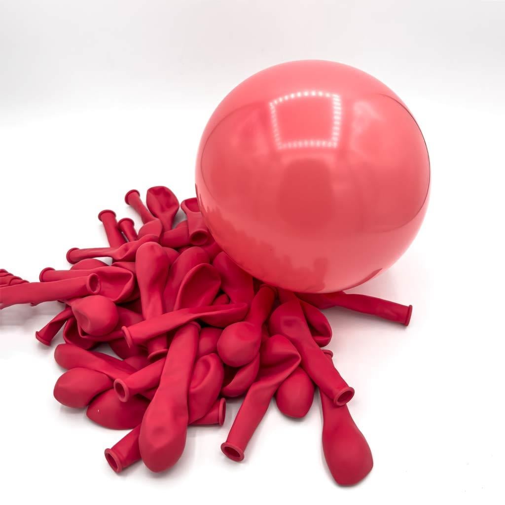 KBK Market 5 inç Retro Balon Mercan 10 Adet ( küçük boy )