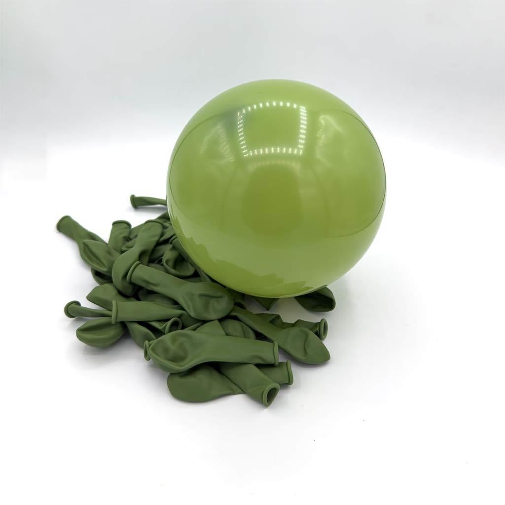 KBK Market 5 inç Retro Balon Okaliptus 25 Adet ( küçük boy )