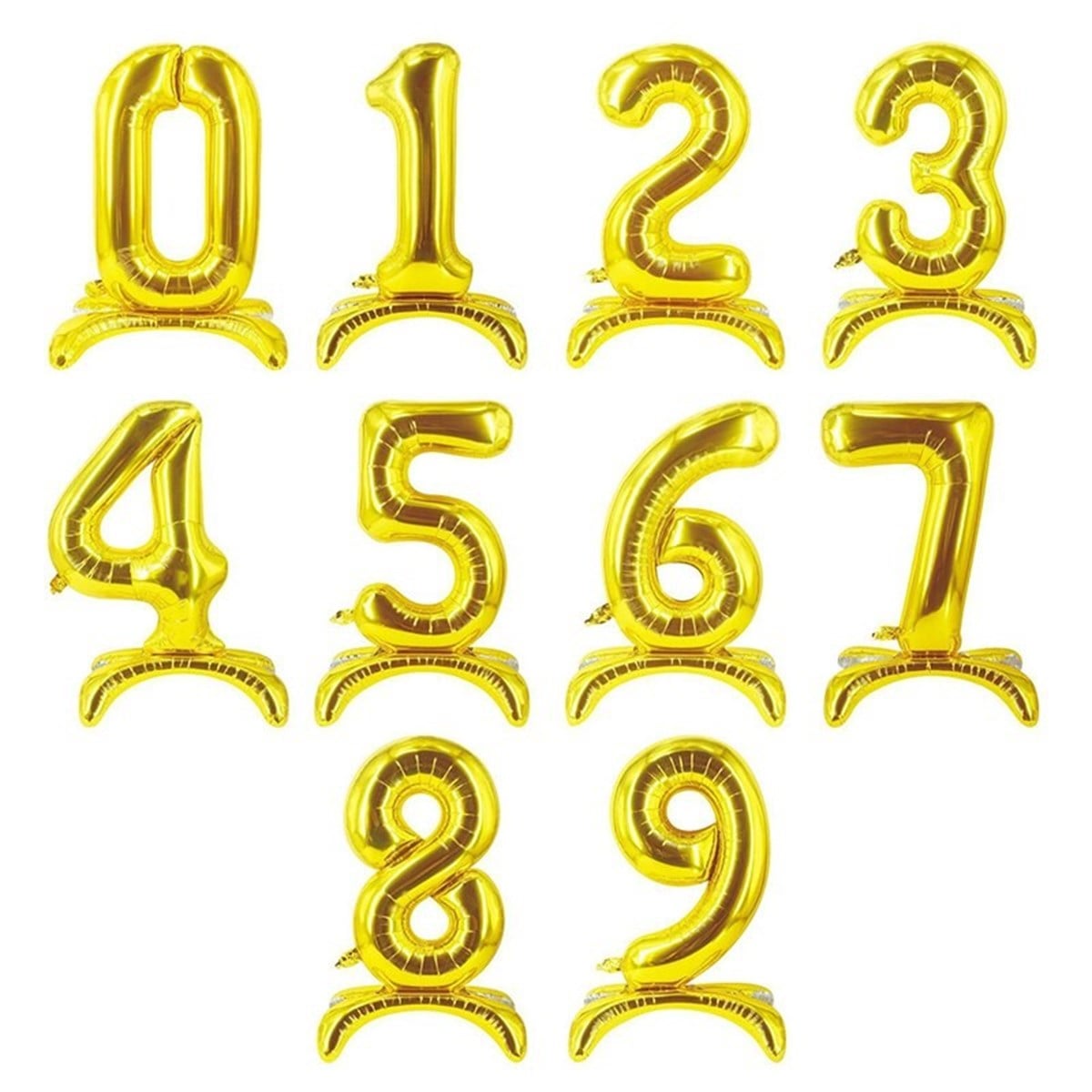 KBK Market 75 cm Altın Ayaklı Folyo Rakam Balon