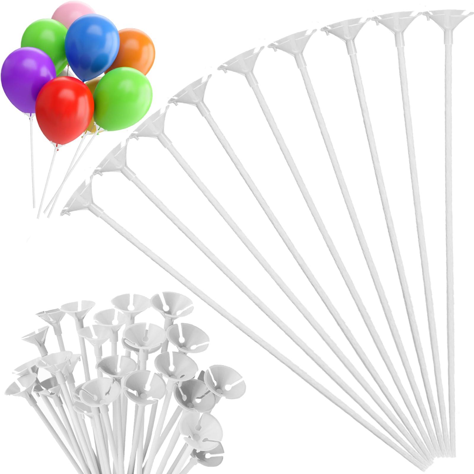 KBK Market Balon Çubuğu Seti-Balon Tutacağı Seti 10 Adet