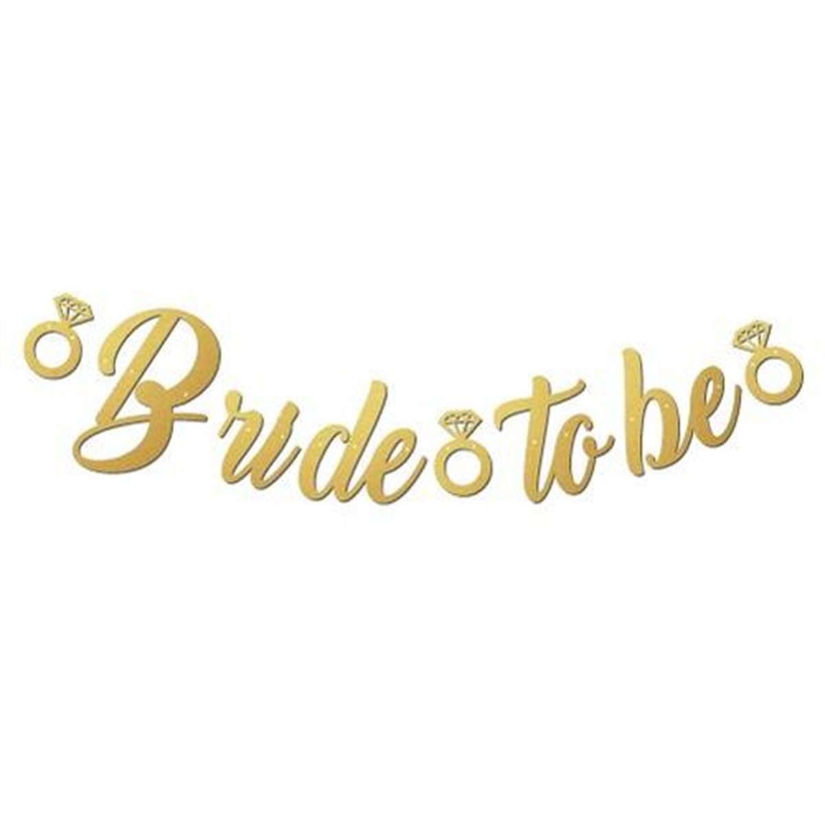KBK Market Bride To Be Kaligrafi Banner Altın