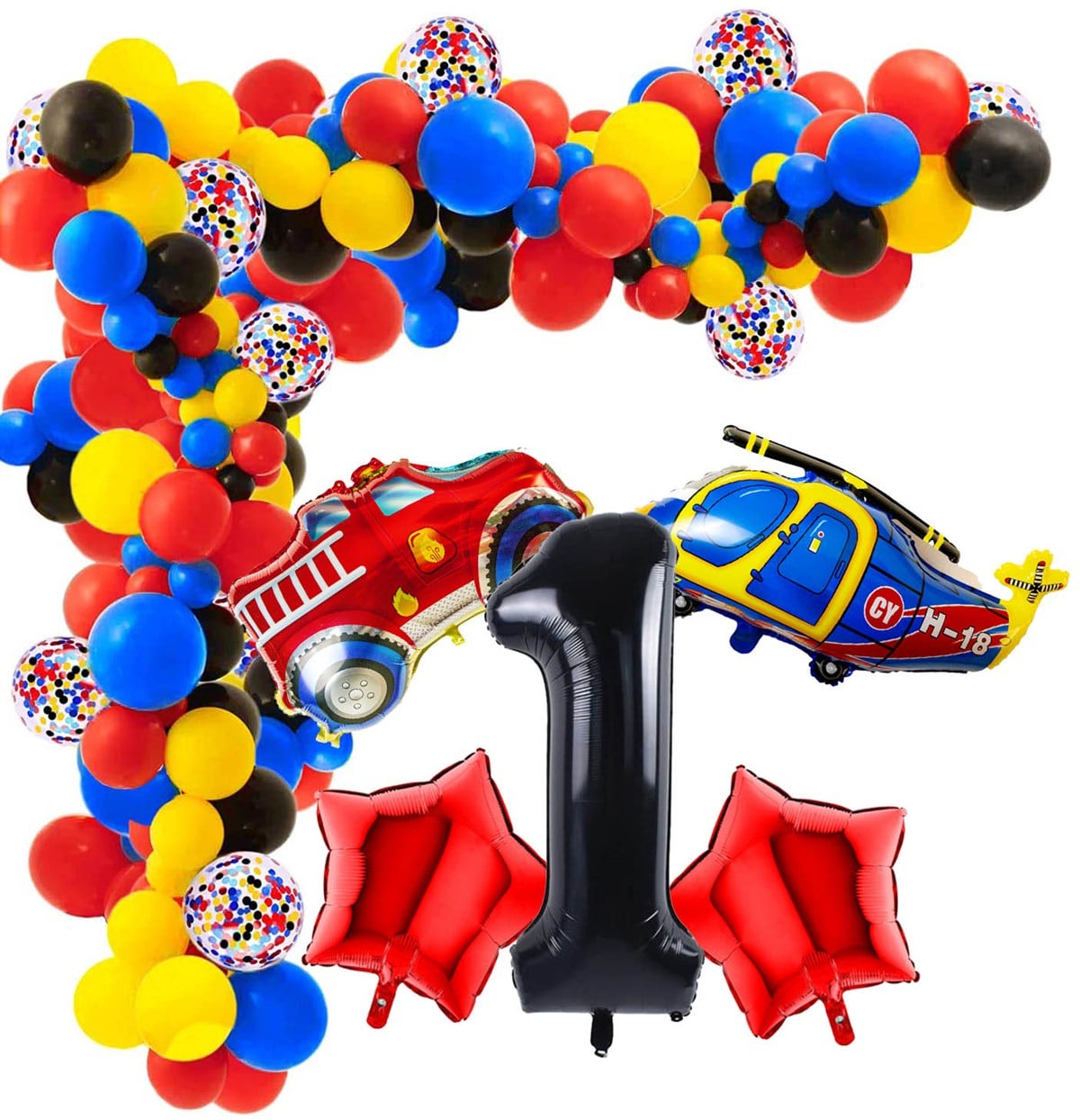 KBK Market Firefighter - İtfaiye Balon Seti
