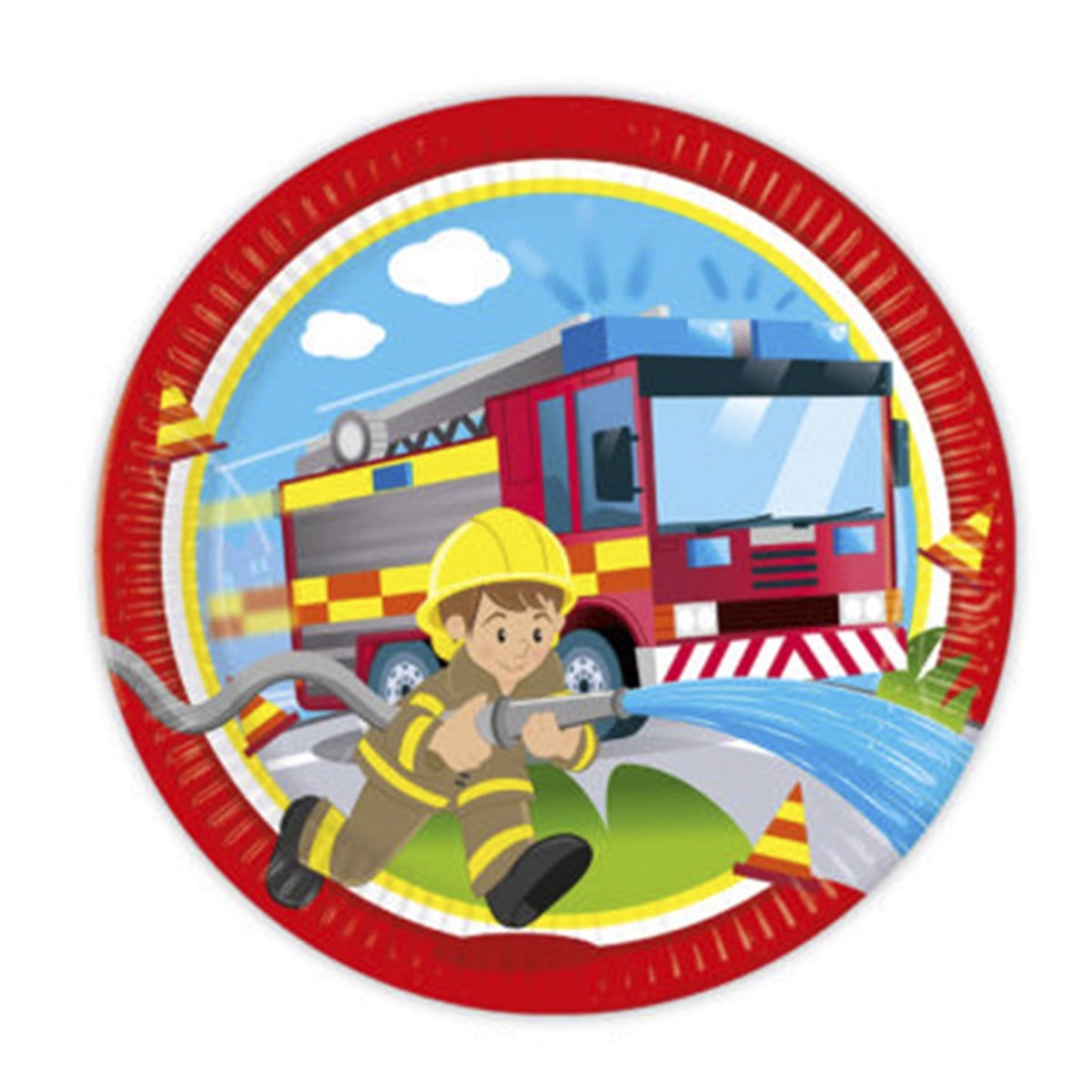 KBK Market Firefighters - İtfaiye Tabak 8 Adet