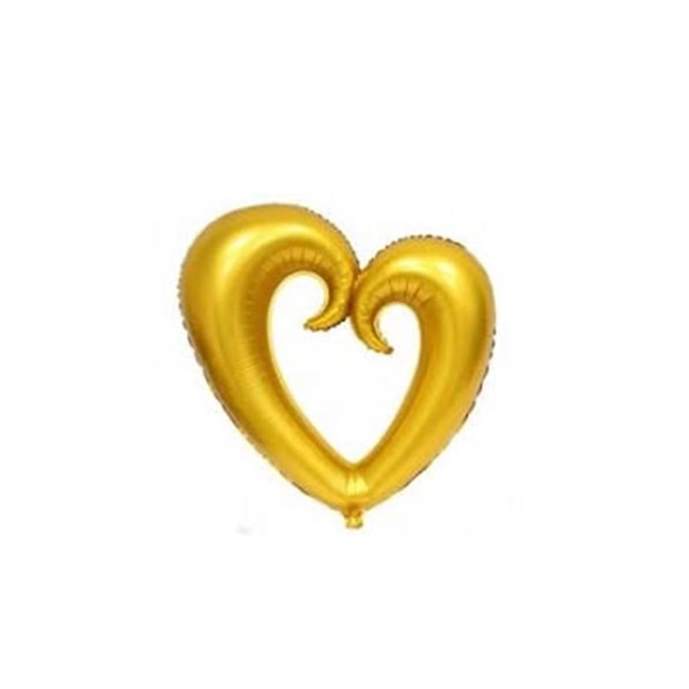 KBK Market Folyo İçi Boş Kalp Balon 90 CM Altın