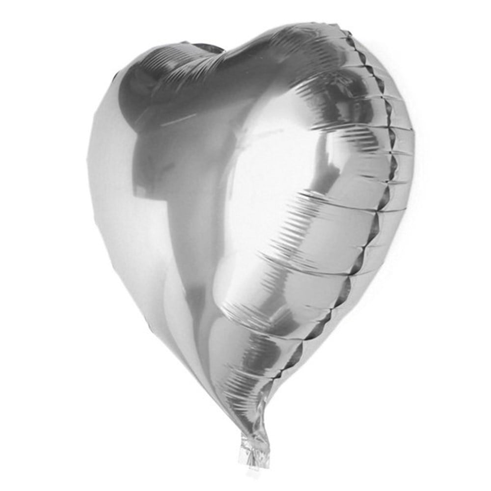 KBK Market Folyo Kalp Balon 25 cm Gümüş