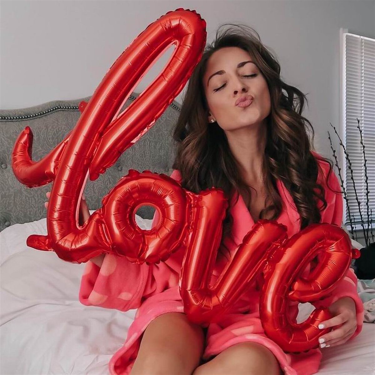 KBK Market Folyo Love İmza Balon 65*108CM Kırmızı