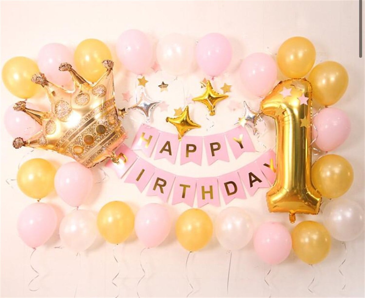 KBK Market Happy Birthday Balon Seti- Doğum Günü Balon Seti