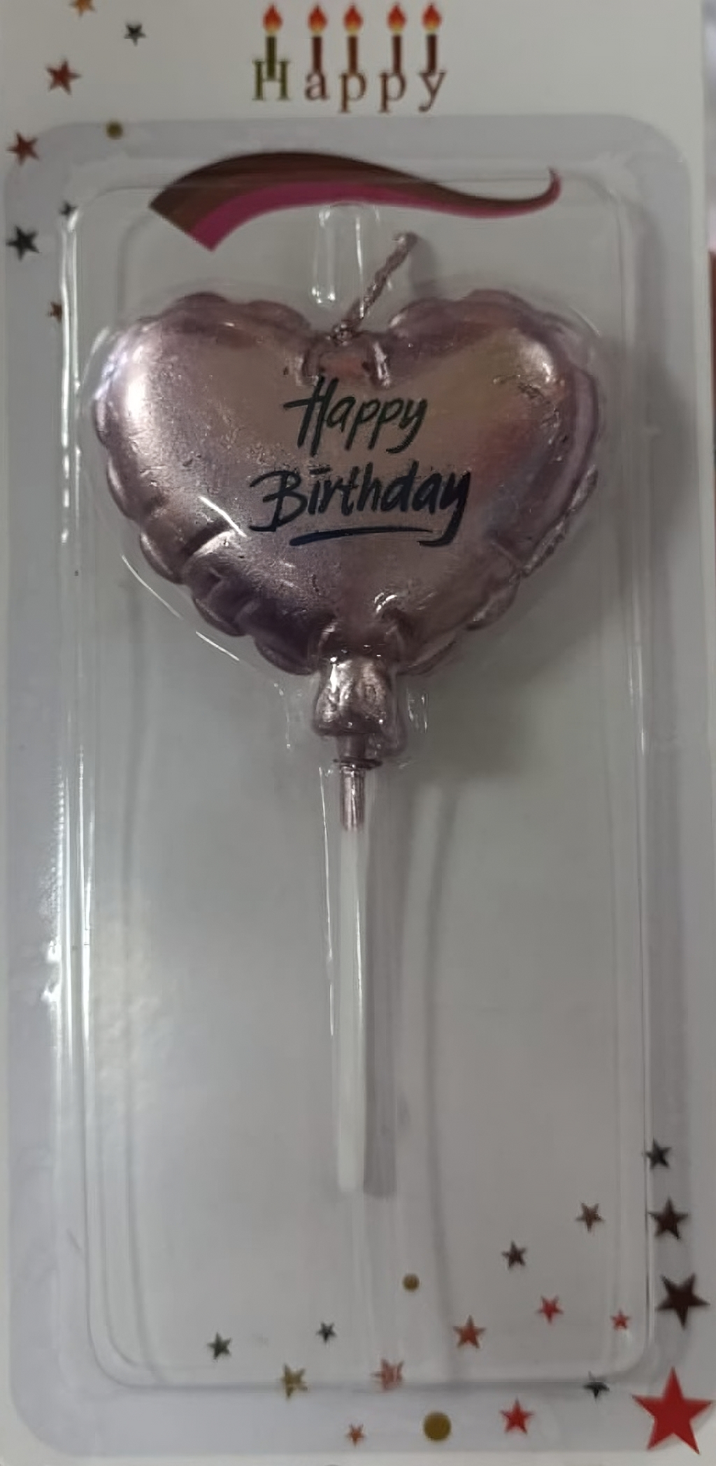 KBK Market Happy Birthday Yıldız Mum Pembe