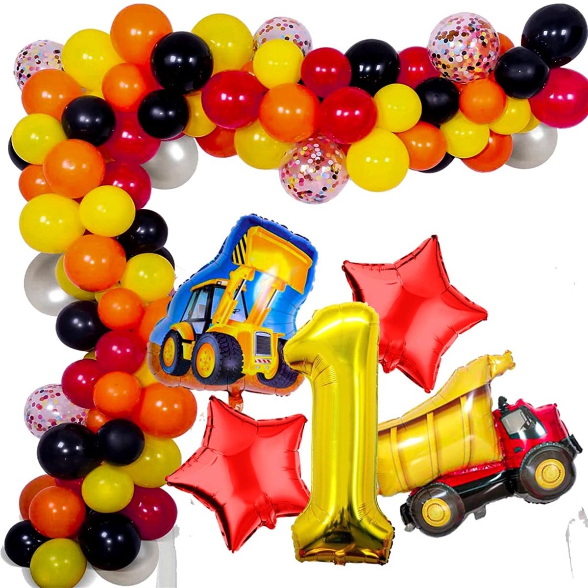 KBK Market İnşaat Temalı Zincir Balon Seti