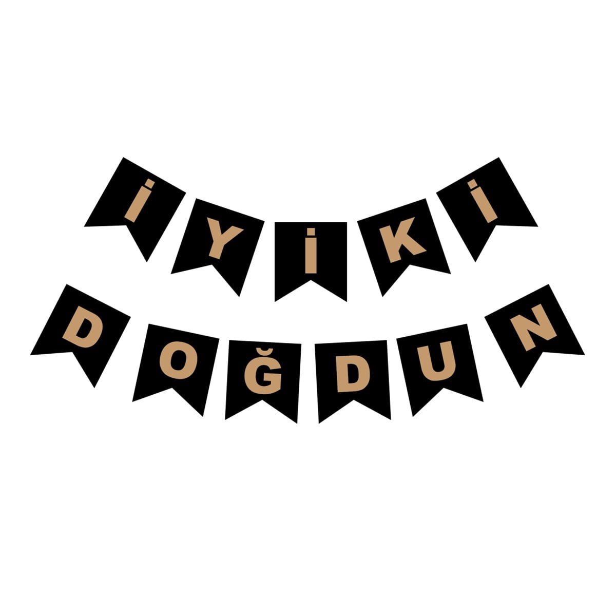 KBK Market İyiki Doğdun İpli Uzar Süs Siyah