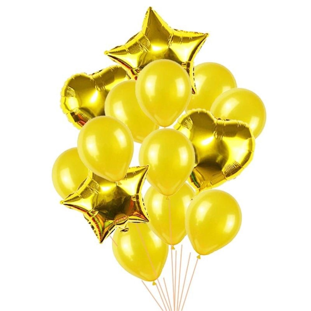 KBK Market Lateks ve Folyo Balon Seti Altın