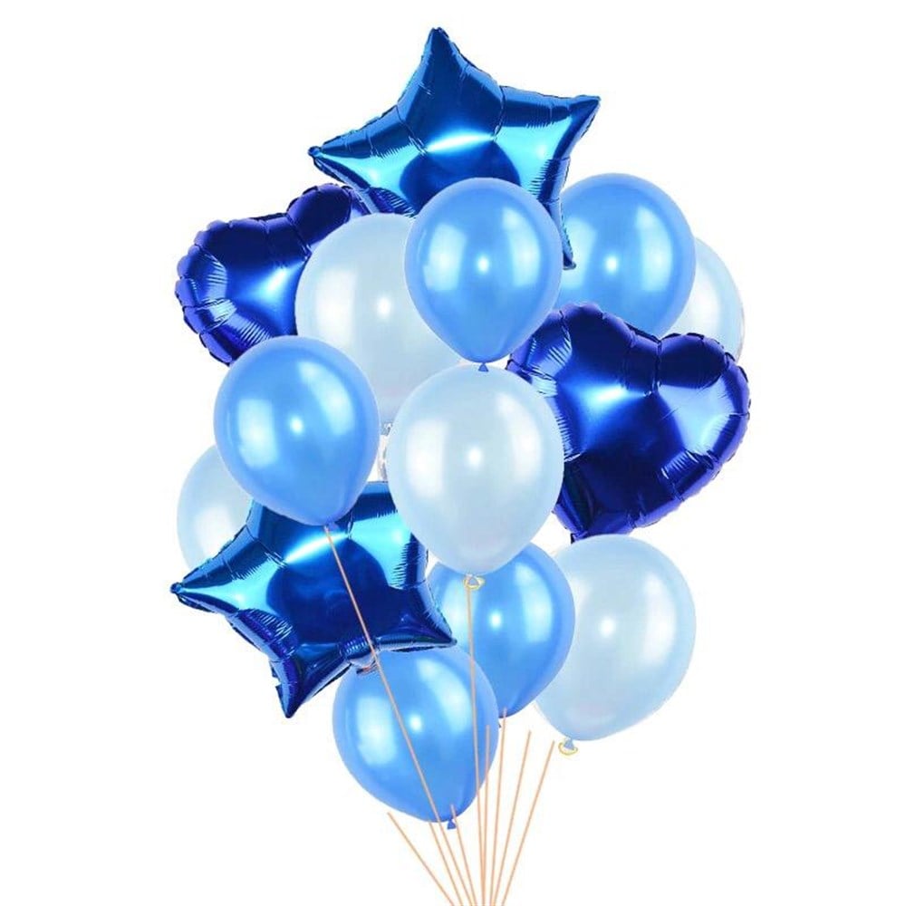 KBK Market Lateks ve Folyo Balon Seti Mavi