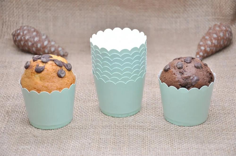KBK Market Makaron Yeşil Cupcake Kağıdı 25 Adet