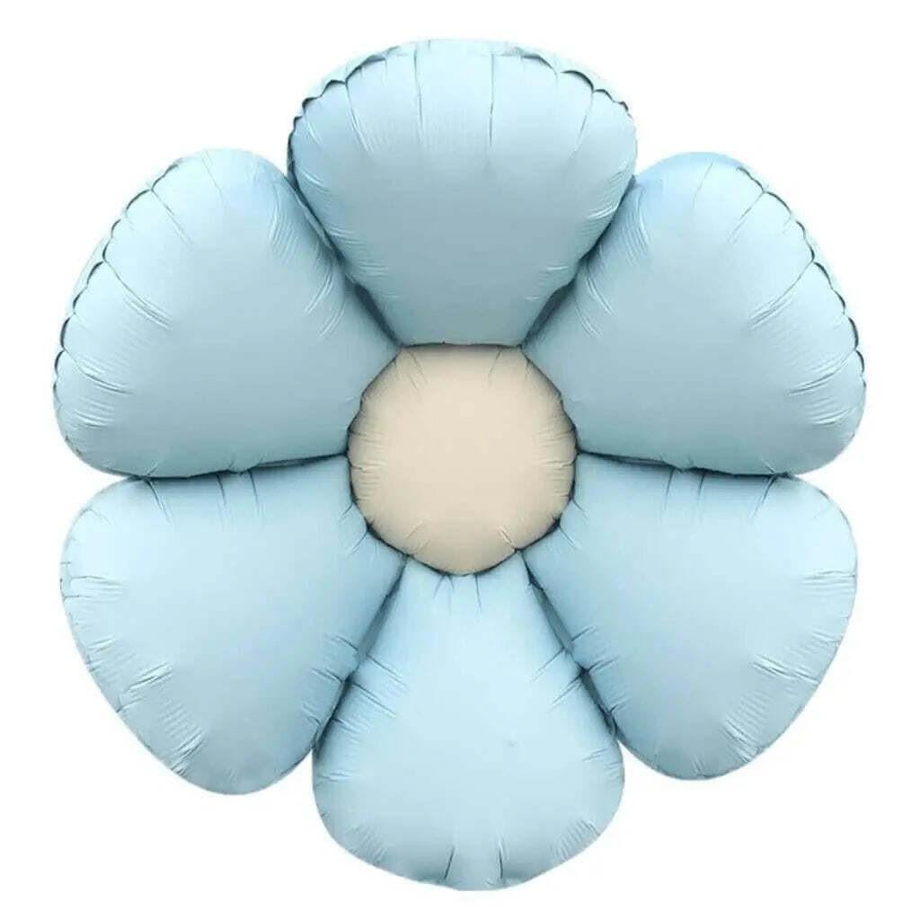 KBK Market Mavi Retro Papatya Folyo Balon 60x60 cm 
