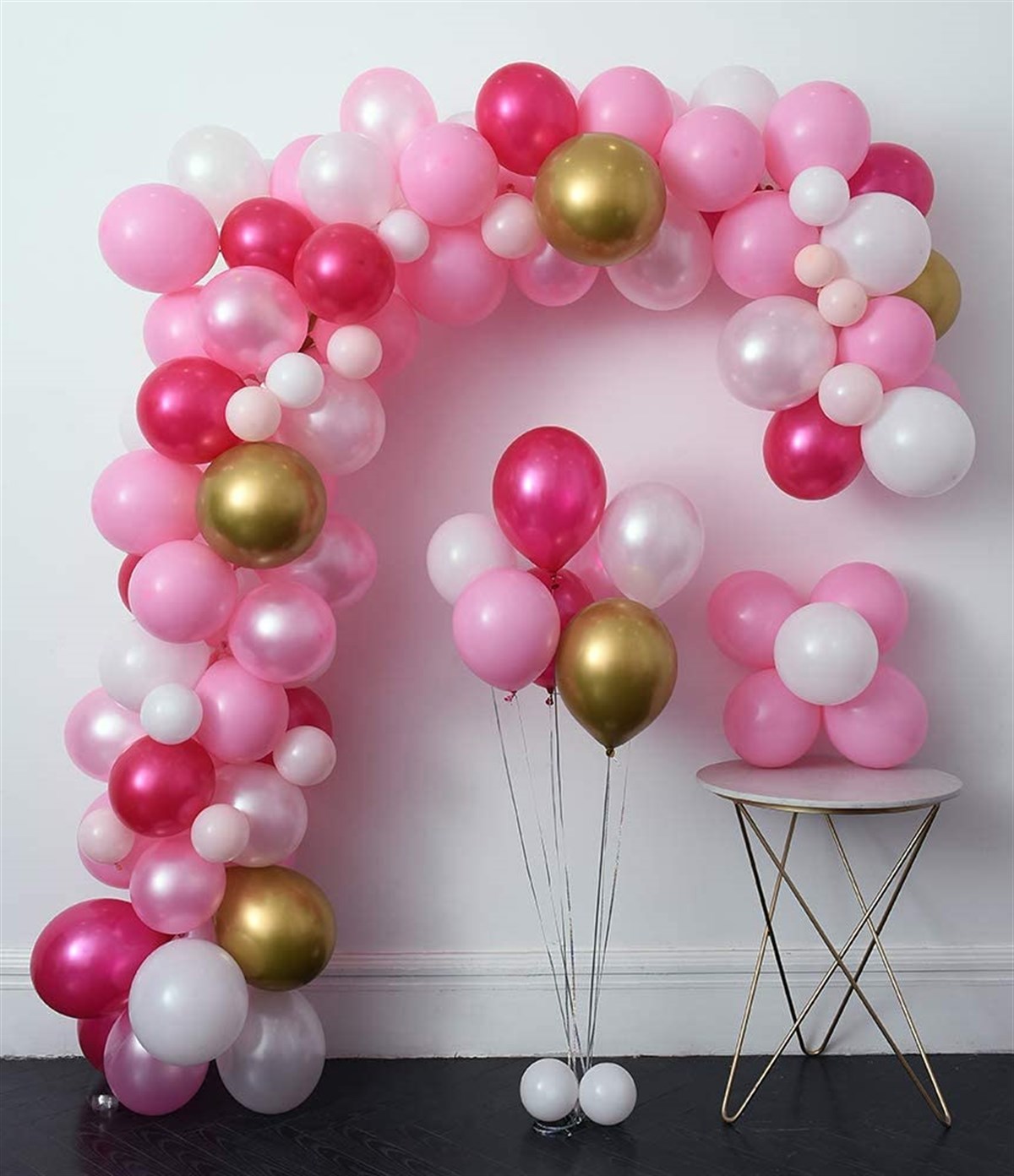 Kbk Market Pembe Zincir Balon Seti