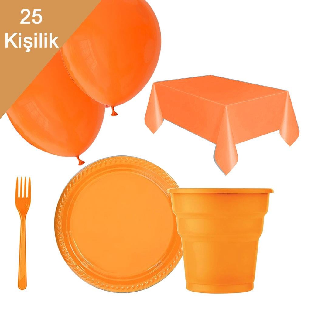 KBK Market Premium Serisi Turuncu Sofra Seti 25 Kişilik