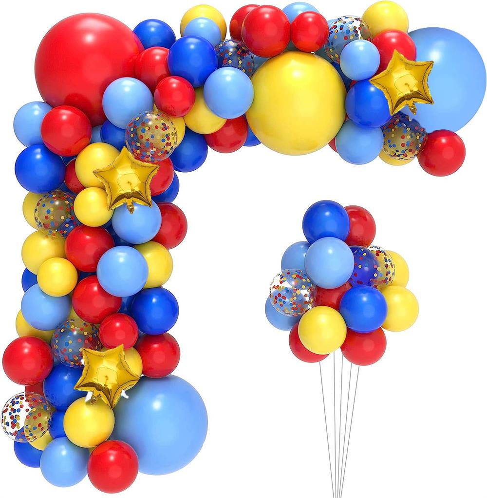 KBK Market Rengarenk Temalı Balon Zinciri Seti 