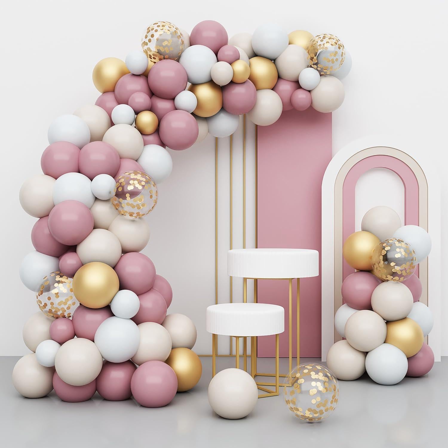 KBK Market Retro Pembe Balon Zincir Seti