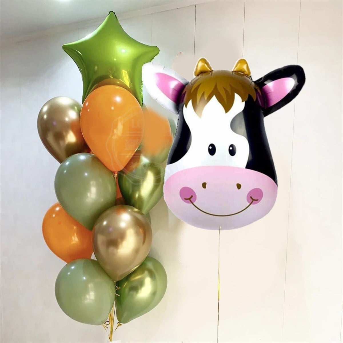 KBK Market Safari Balon Seti İnek